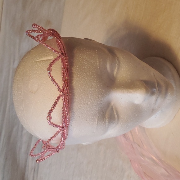 ๐4/$25 Girls Princess Beaded Tiara - Pink Iridescent - Picture 4 of 11